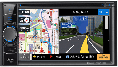 『マップルナビ3』搭載「Clarion NX501」