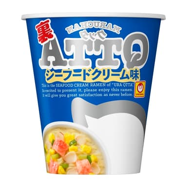 MARUCHAN　QTTA　裏　シーフードクリーム味