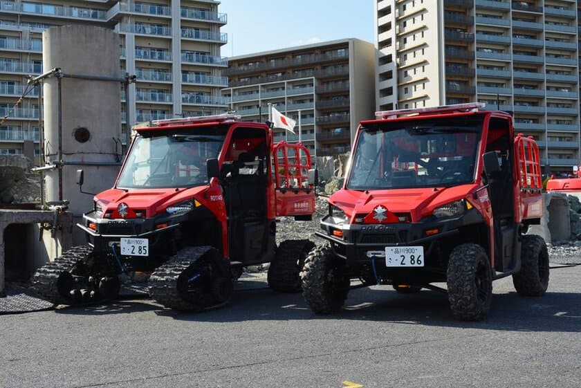 輸入車販売のホワイトハウスが東京消防庁へ納入した
POLARIS レンジャーが「即応対処部隊」に配備され運用開始