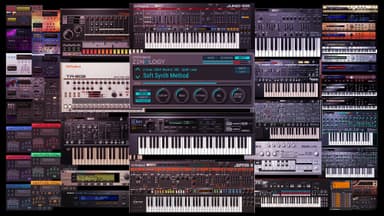 「Roland Cloud」で提供されるシンセサイザー群のイメージ