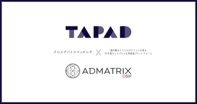 クライドの「ADMATRIX DSP」がTAPAD社のクロスデバイスマッチング技術を導入