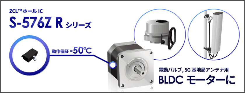 インフラ機器向け ZCL(TM)ホールIC「S-576Z Rシリーズ」発売