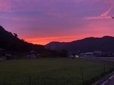 美山夕焼け