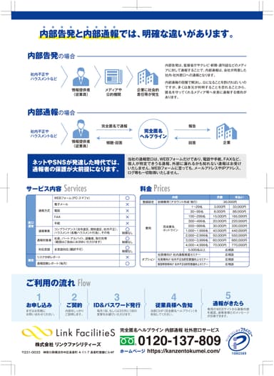 チラシ裏面