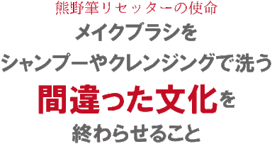 メイクブラシをシャンプーで洗ってはいけない