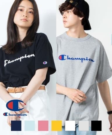 【一部店舗限定】Champion　ロゴ半袖Tシャツ