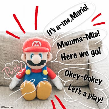 A賞：It's a-me&#44;Mario! マリオのおしゃべりぬいぐるみ(イメージ)