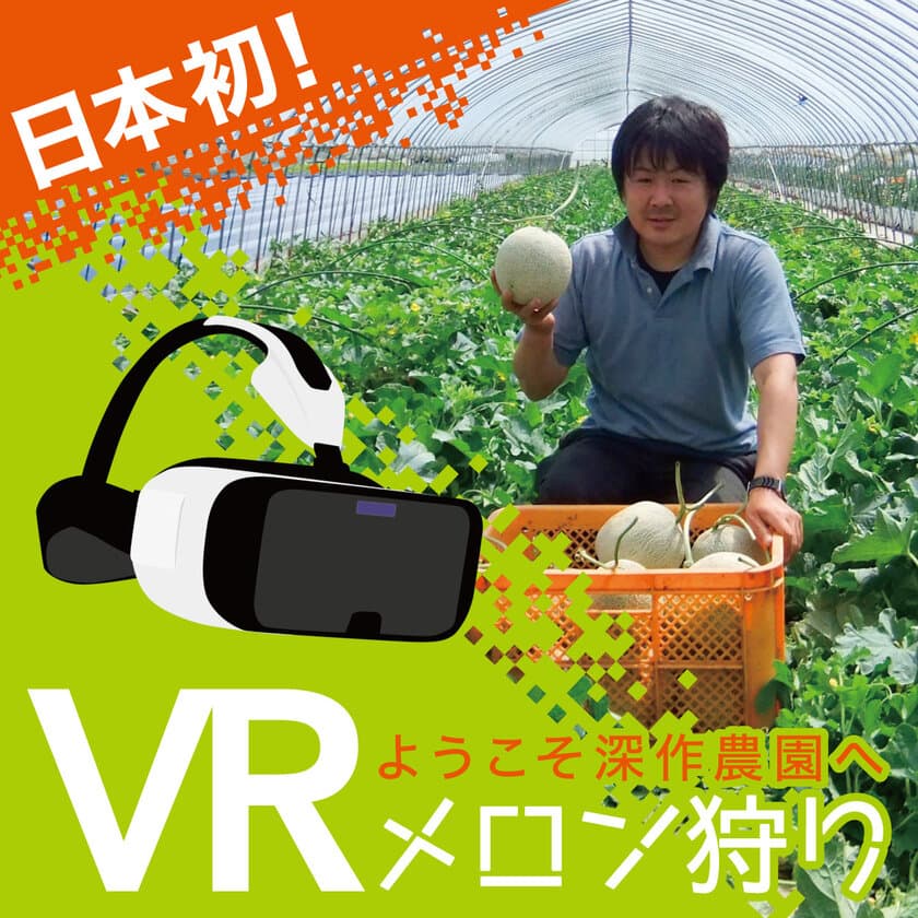 日本初！メロン狩り体験ができる「VRメロン狩り」を
深作農園が6月22日リリース