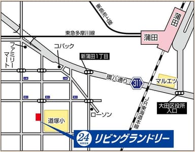 新蒲田3丁目店　店舗地図