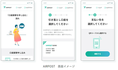 AIRPOST　画面イメージ