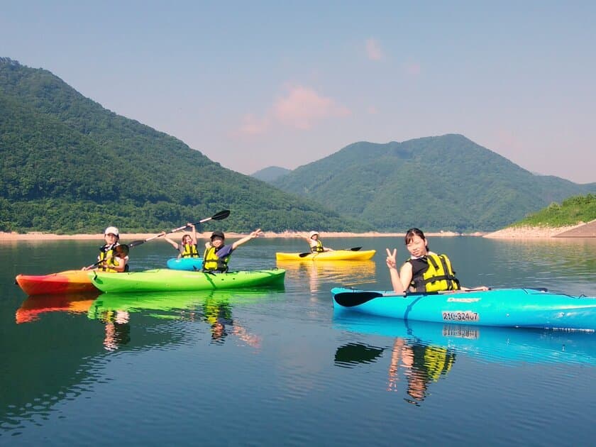 福島県・摺上川ダムにて『茂庭っ湖カヤックツアー』を
7月1日より開催！猛暑を爽やかに清流の里で過ごそう！