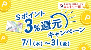 Sポイント3%還元キャンペーン