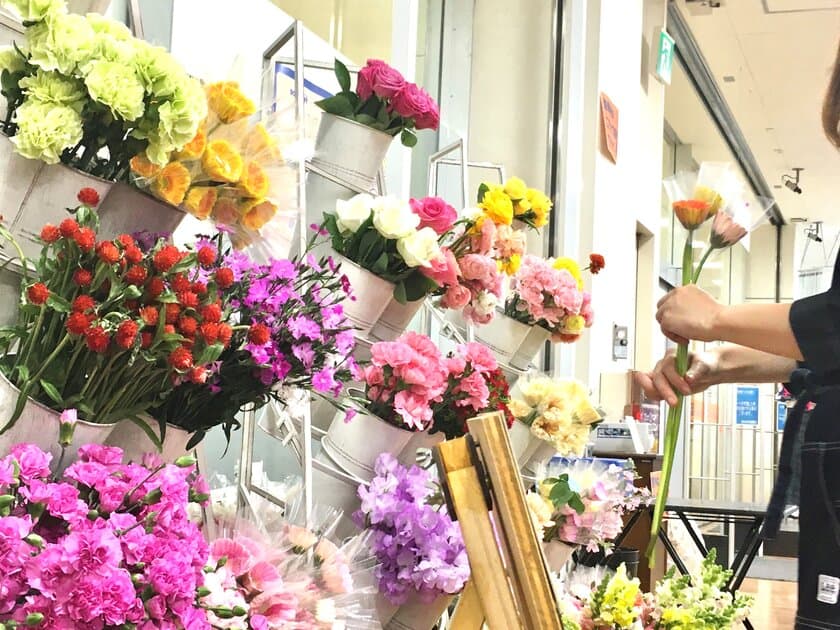 捨てられる花に新たな価値を　
規格外生花「チャンスフラワー」を
BOOKOFFの京都、大阪2店舗で期間限定販売実施