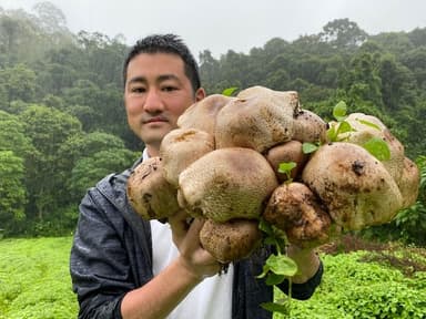 代表：元井 章智と露地栽培アガリクス