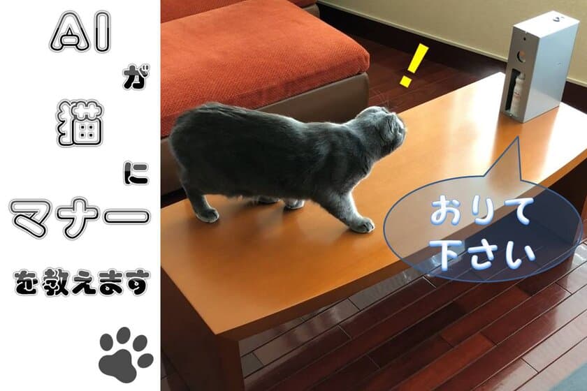 猫に優しくマナーを教える装置「マニャーdeシュ！」
クラウドファンディングを開始　
～7月31日を期限として限定100台を販売～