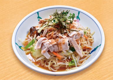 飯能店限定、野菜たっぷり豚しゃぶ冷やし麺