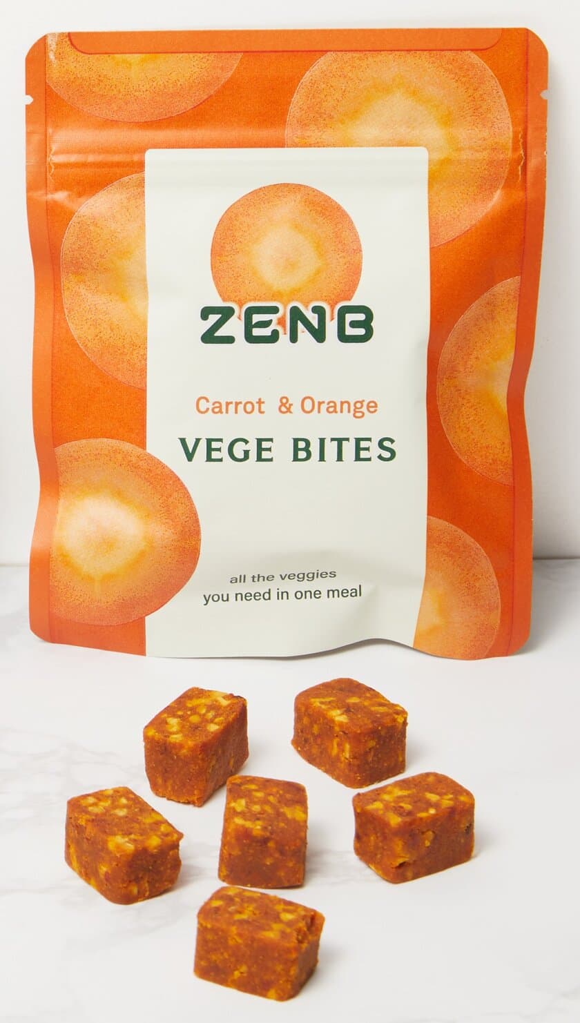 ミツカングループZENB(ゼンブ)ブランド　爽やかな新フレーバー
「ZENB VEGE BITES(ゼンブ ベジ バイツ)キャロット」登場！