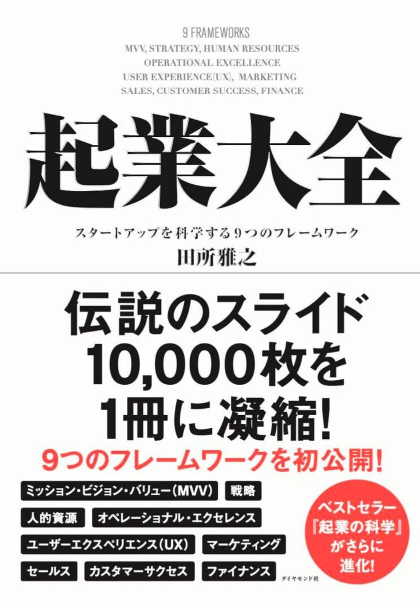 アフターコロナ時代、「起業」を知悉した男が
起業家が事業家へと進化するために
必要な実践知を伝授する！
書籍『起業大全』予約開始のお知らせ