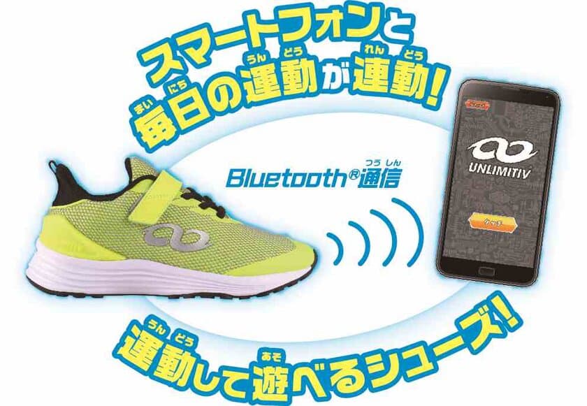 小学生向けスマートシューズ「アンリミティブ」と連動する
トレーニングの結果を診断する新機能「スポーツ診断」が新登場！