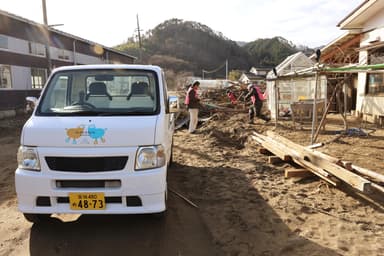 被災地で活用される様子(台風19号の際)