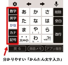 かんたん文字入力