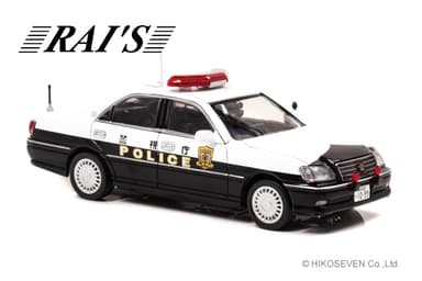 1/43 トヨタ クラウン (JZS175) 2007 警視庁交通部交通機動隊車両(10交7)：右前