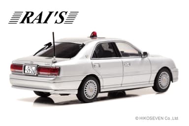 1/43 トヨタ クラウン (JZS175) 2004 警視庁交通部交通機動隊車両(覆面 銀)：右後