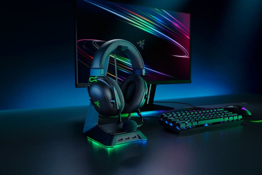 ゲームの臨場感をさらにアップさせるゲーミングヘッドセット
　Razer BlackShark V2、
BlackShark V2 Xの2機種を発売