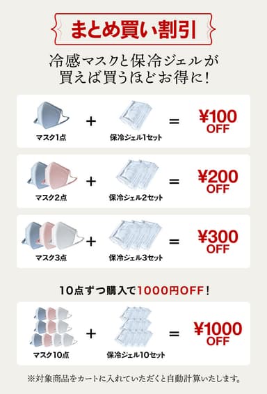 マスク専用保冷ジェルとまとめ買いでお得