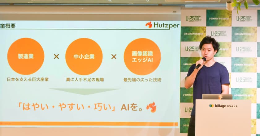 ピッチイベント「U-25 kansai pitch contest vol.4」が
オンライン配信にて開催！
最優秀賞は中小企業向けエッジAIを手掛ける
若手起業家「フツパー」に決定！