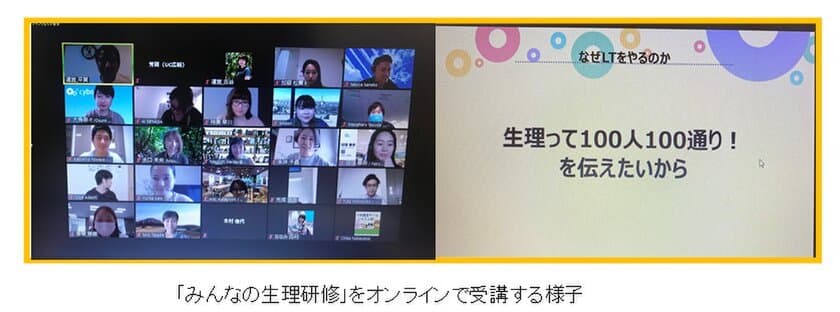 受講者の94.2％が「今後も他企業で生理研修を続けてほしい」と回答　
リモートワーク先進企業サイボウズで『みんなの生理研修』実施　
～社員の体調に寄り添い、より良いコミュニケーションを築く～