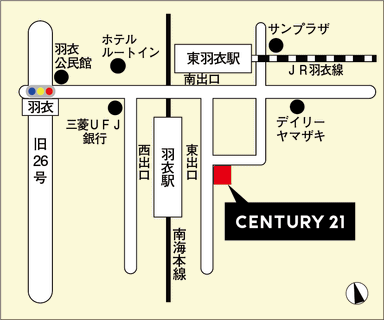 高石羽衣店地図