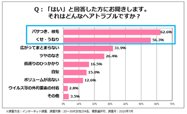 ＜図5＞悩みある人。どんなヘアトラブルか