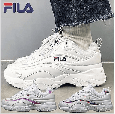 FILA ホワイトダッドシューズ