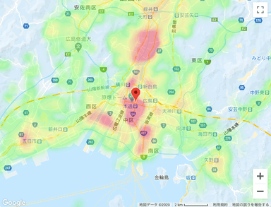 ヒートマップ形式　※開発中