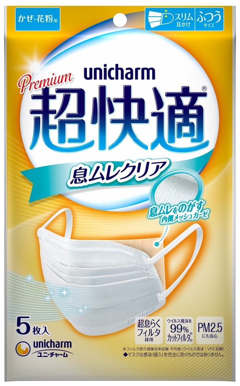 コロナ禍、感染対策の観点から重要視されるマスク　
マスクの内側に熱がこもりにくい
『超快適マスク 息ムレクリア』を動画で紹介