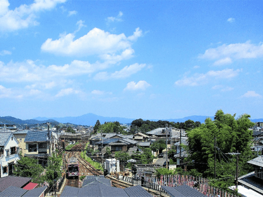 嵐山駅屋上エリア