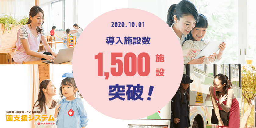 幼児教育・保育の無償化に伴う事務負担を軽減する
「園支援システム」、2020年10月1日 導入実績1,500施設を突破