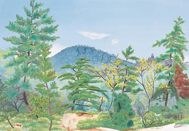 小野春男　《風景(月)》　制作年不詳　笠岡市立竹喬美術館蔵