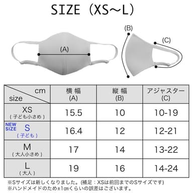 サイズ表