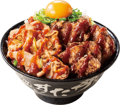 “辛・旨・ガリ”唐揚げ合盛りすた丼　950円(税込)