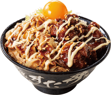 “ガリ・てり・マヨ”唐揚げ合盛りすた丼　950円(税込)