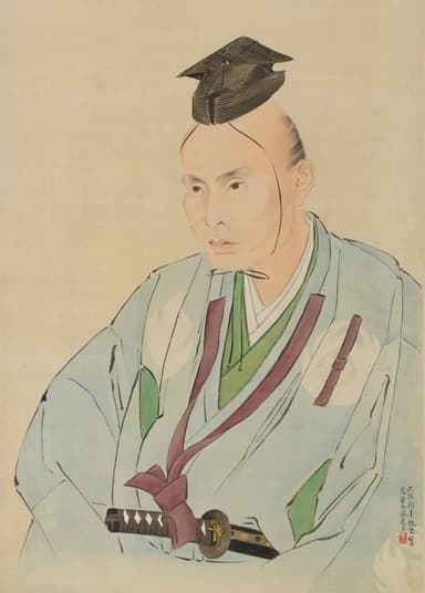 国宝 鷹見泉石像(部分)　渡辺崋山筆　江戸時代・天保8年(1837)　東京国立博物館蔵(古河歴史博物館で展示予定)