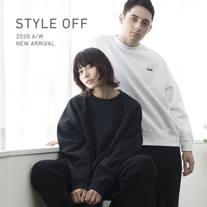 「KLON」2020 Autumn-Winter Collection 
新作アパレルが2シリーズで登場！
『STYLE OFF LINE』は9/28(月)販売開始！