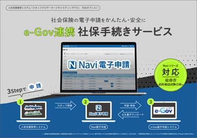 e-Gov連携 社保手続きサービス「Navi電子申請」