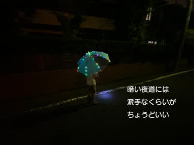 夜道は派手なぐらいで丁度いい