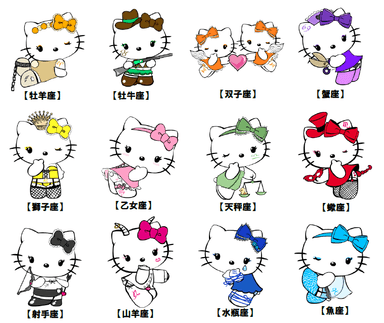 『Hello Kitty Zodiac Reversi』オリジナルキティ