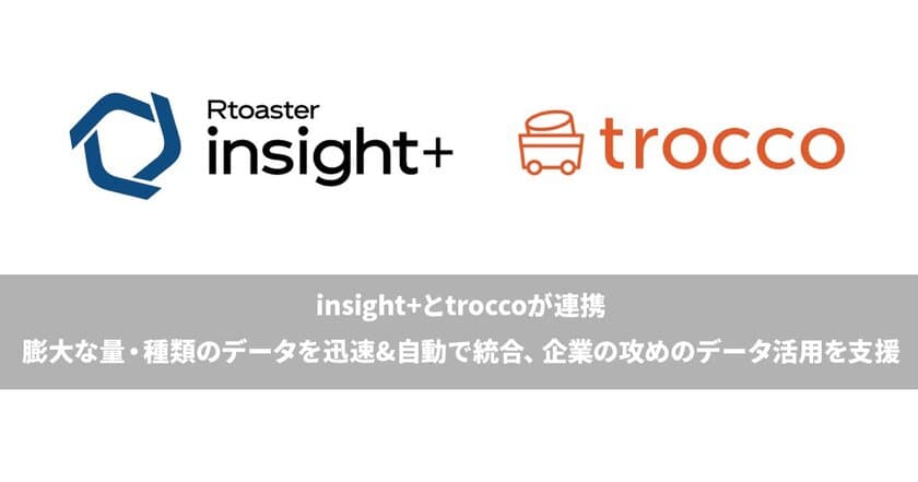 データから価値を引き出すブレインパッドのCDP「Rtoaster insight+」と、primeNumberのデータ統合自動化サービス「trocco(R)」が連携