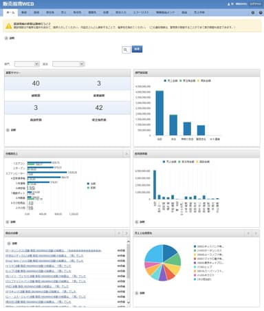 【図1】販売管理WEB ホーム画面