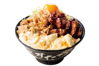 【おかわりRUSH】“ゴロ・ガリ・タル”唐揚げ合盛りすた丼　特別価格890円(税込)